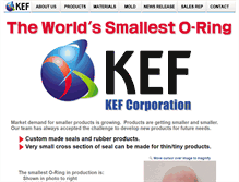 Tablet Screenshot of kef-america.com